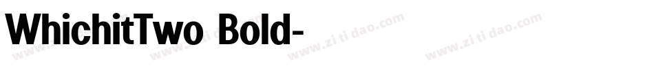 WhichitTwo Bold字体转换